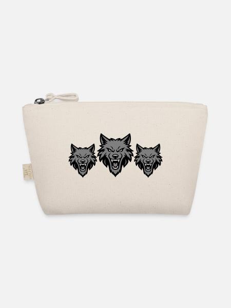 Wolf Team Rudel - Bio-Täschchen - Natur - Vorne