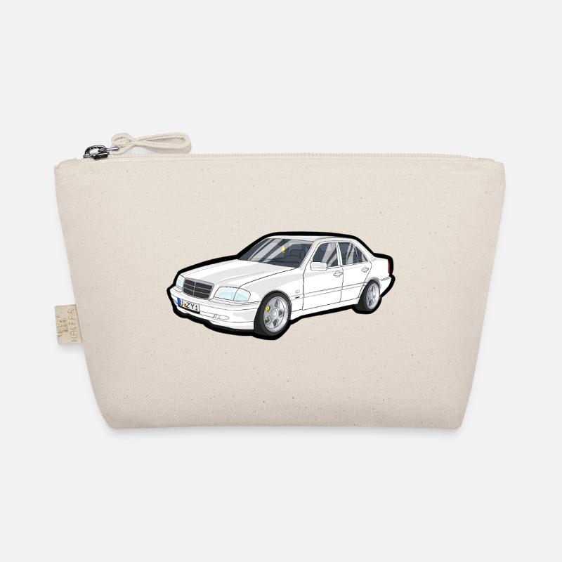 Imprimé vectoriel de limousine de luxe blanc Trousse biologique