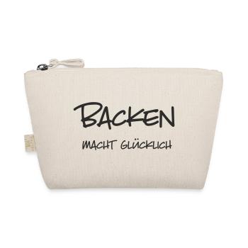 Baking makes you happy – Funny lettering for B - Organic Pouch - nature - Front