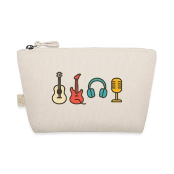 Music Notes Rhythm Beat Design Gift - Organic Pouch - nature - Front