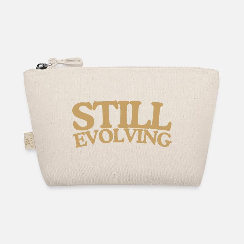 Still evolving growth retro saying design Organic Pouch