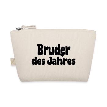 Bruder des Jahres – Herz - Bio-Täschchen - Natur - Vorne