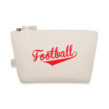Red Retro Football: Show Off Your Power - Organic Pouch - nature - Front