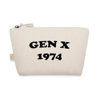 Gen X 1974 Vintage Style - Organic Pouch - nature - Front