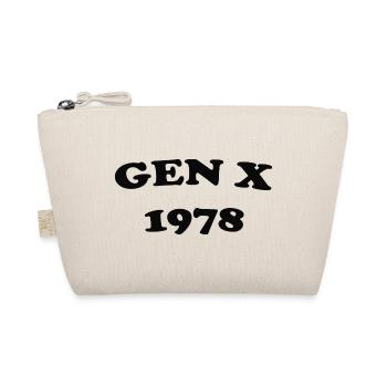 Gen X 1978 Retro Emblem - Bio-Täschchen - Natur - Vorne