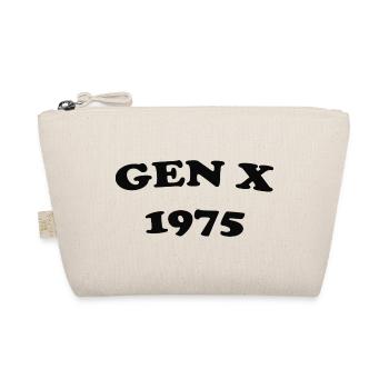 Gen X 1975 Vintage Typography Tee - Bio-Täschchen - Natur - Vorne
