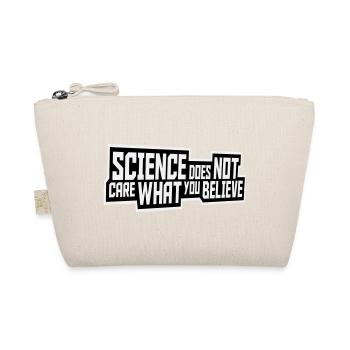 Science Does Not Care What You Believe Facts Logo - Organic Pouch - nature - Front