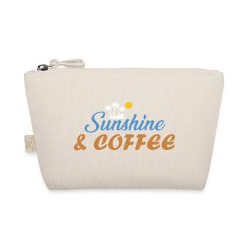 Sunshine & Coffee Beach Vibes Summer Sun Gifted - Organic Pouch - nature - Front