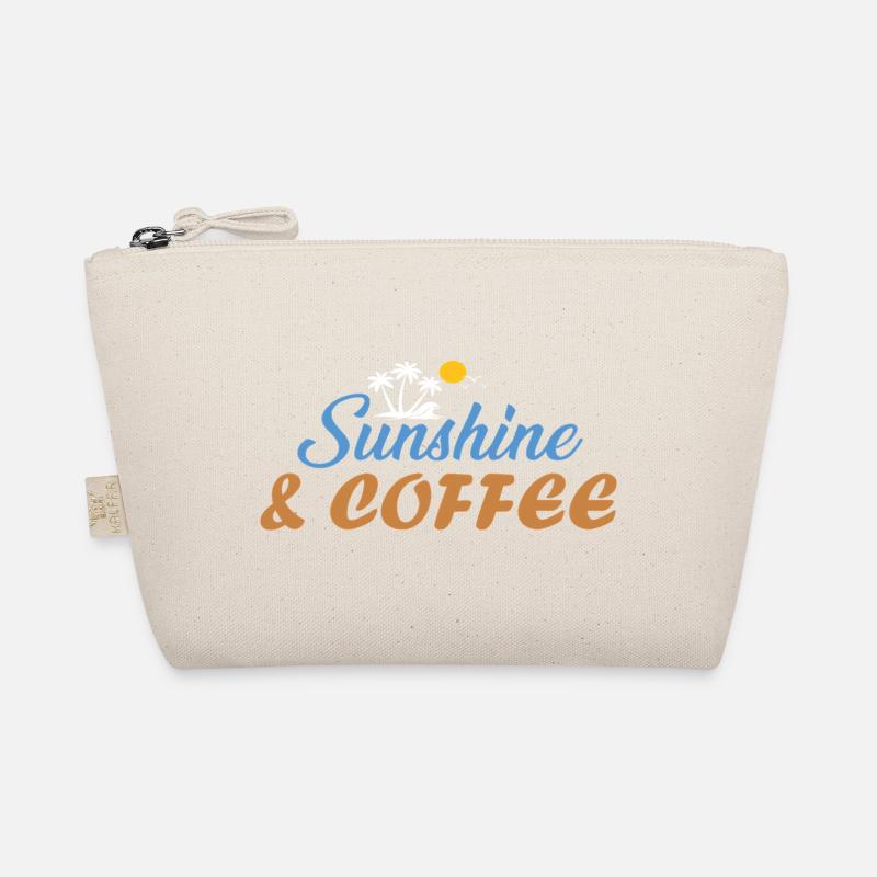 Sunshine & Coffee Strandvibes Sommer Sonne Geschen Bio-Täschchen
