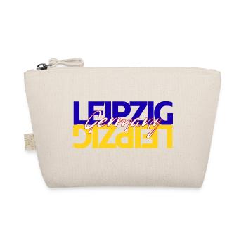 Leipzig Germany Schriftzug Overlay - Bio-Täschchen - Natur - Vorne