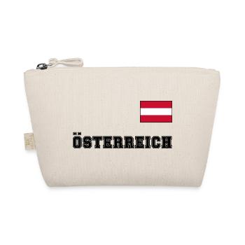 ÖSTERREICH Trikot Look - Flagge Fahne auf Brust - Bio-Täschchen - Natur - Vorne