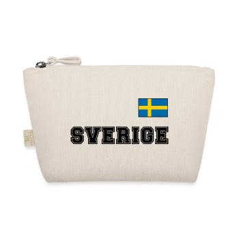 SCHWEDEN - SVERIGE Trikot Look - Flagge auf Brust - Bio-Täschchen - Natur - Vorne