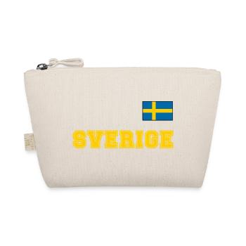 SCHWEDEN - SVERIGE Trikot Look - Flagge auf Brust - Bio-Täschchen - Natur - Vorne