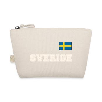 SCHWEDEN - SVERIGE Trikot Look - Flagge auf Brust - Bio-Täschchen - Natur - Vorne