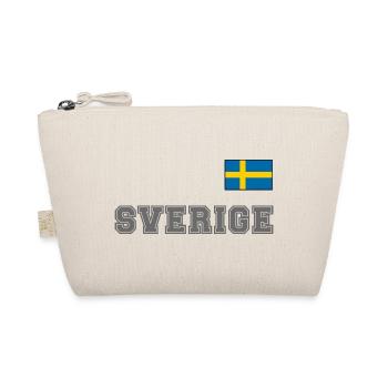 SCHWEDEN - SVERIGE Trikot Look - Flagge auf Brust - Bio-Täschchen - Natur - Vorne