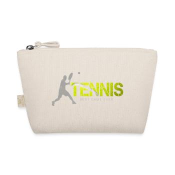 Tennis Best Game Ever Vintage Design für Trainer - Bio-Täschchen - Natur - Vorne