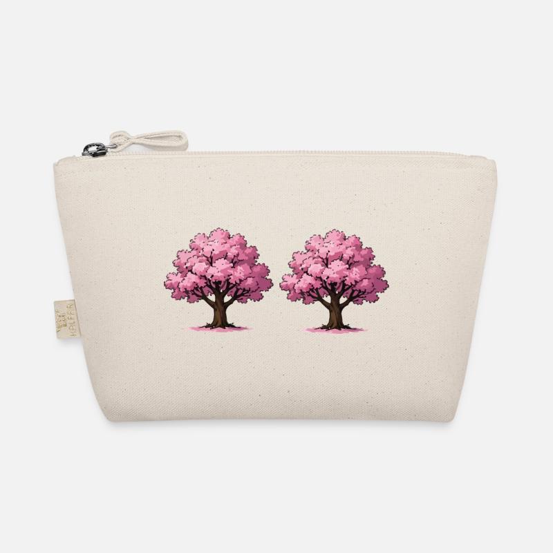 Kirschblüten Baumkunst Bio-Täschchen