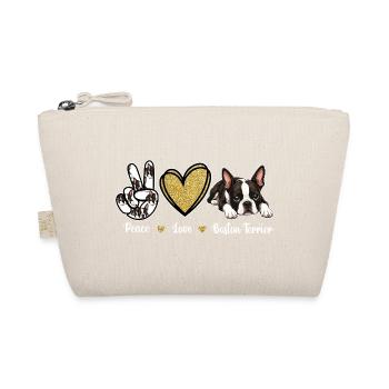 Peace Love Boston Terrier Maman Rétro de Chien - Trousse biologique - nature - Devant