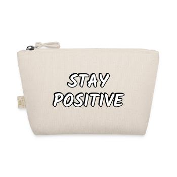 Bleiben Sie positiv - Bio-Täschchen - Natur - Vorne