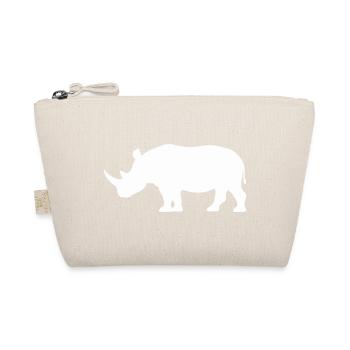 Rhino Silhouette Minimaliste - Trousse biologique - nature - Devant