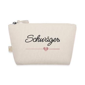 Beste Schwägerin mit Herz – Geschenk - Bio-Täschchen - Natur - Vorne