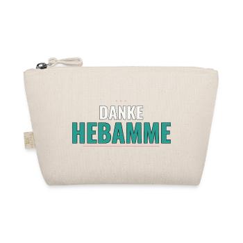 Danke Hebamme – Persönliches Dankeshirt Eltern - Bio-Täschchen - Natur - Vorne
