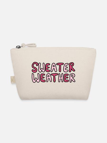 Sweater Weather - Kreatives Herbstdesign - Bio-Täschchen - Natur