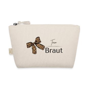 Team Braut T-Shirt, JGA Shirt, JGA Zubehör - Bio-Täschchen - Natur - Vorne
