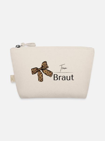 Team Braut T-Shirt, JGA Shirt, JGA Zubehör - Bio-Täschchen - Natur