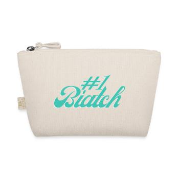 #1 Biatch [Türkis] - Bio-Täschchen - Natur - Vorne
