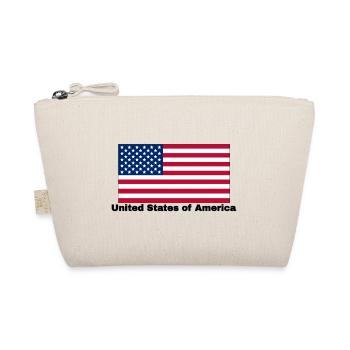 USA Fahne - Bio-Täschchen - Natur - Vorne