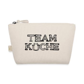 Team Küche Schriftzug handgezeichnet - Bio-Täschchen - Natur - Vorne