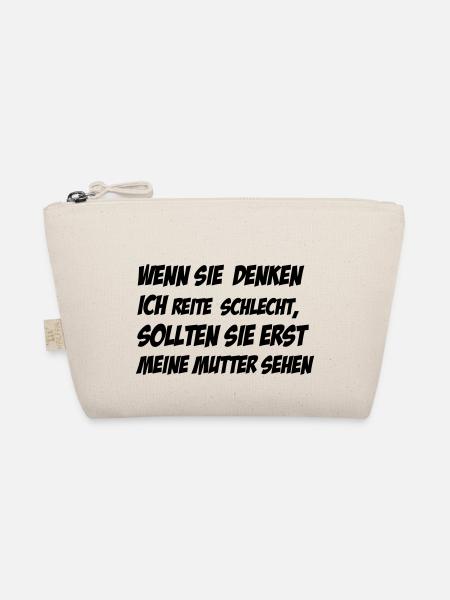 reiten - Bio-Täschchen - Natur - Vorne