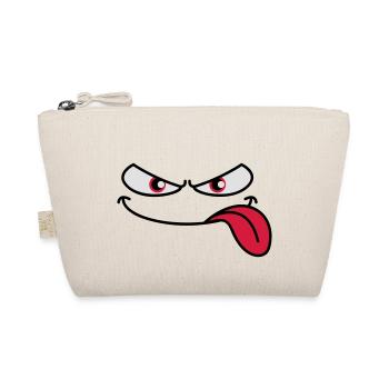 Langue de visage de dessin animé maléfique qui dépasse - Trousse biologique - nature - Devant