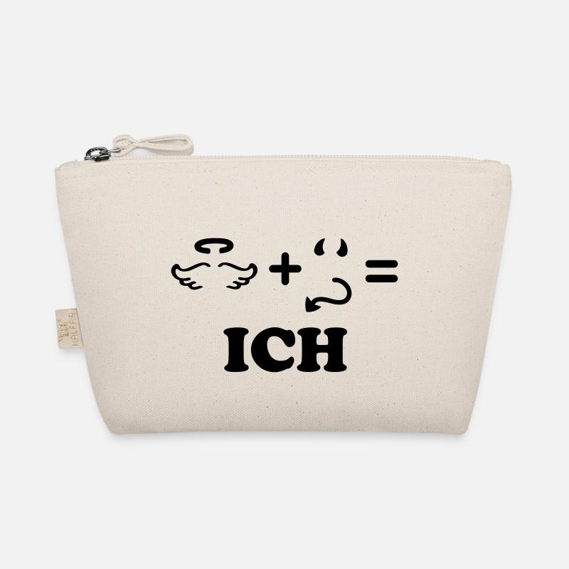 Engel + Teufel = ich - einfarbig Bio-Täschchen