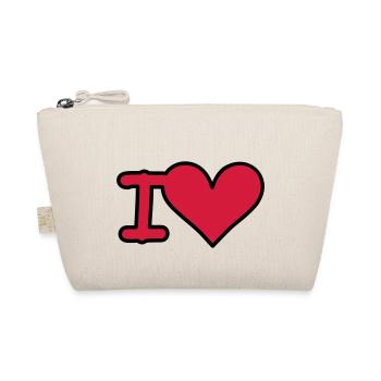 i love - Bio-Täschchen - Natur - Vorne