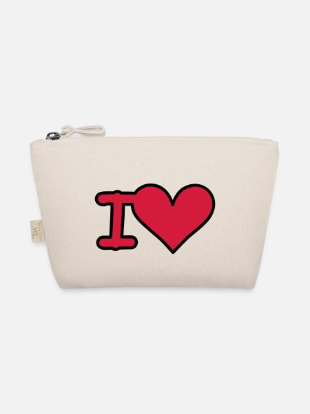 i love - Bio-Täschchen - Natur