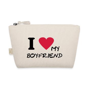 i love my boyfriend - Bio-Täschchen - Natur - Vorne