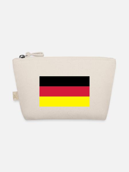 Deutschlandflagge - Bio-Täschchen - Natur - Vorne