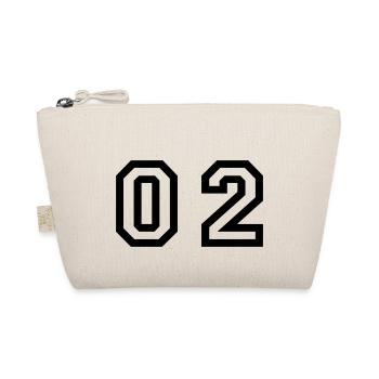 number - 02 - zero two - Organic Pouch - nature - Front