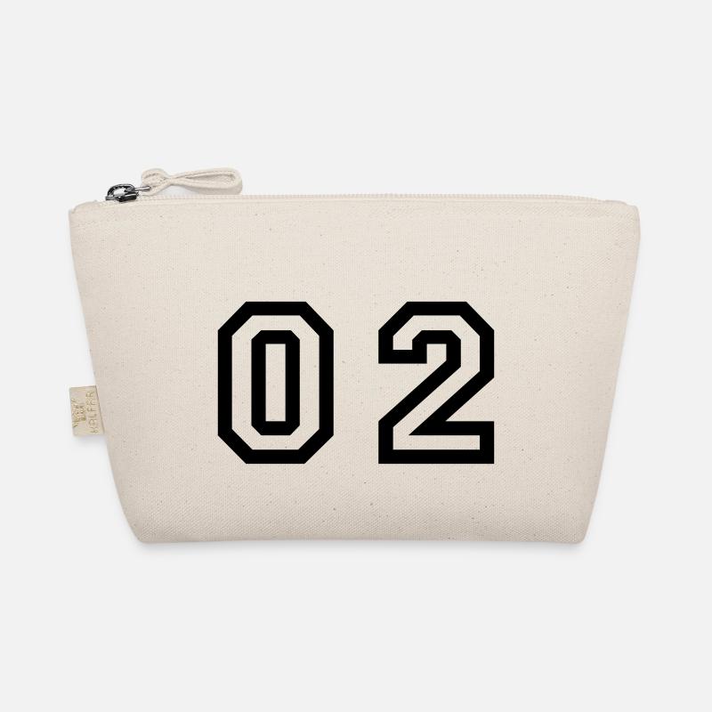 number - 02 - zero two Organic Pouch