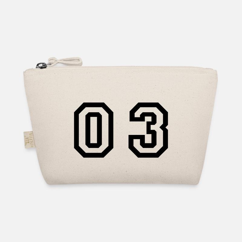 number - 03 - zero three Organic Pouch