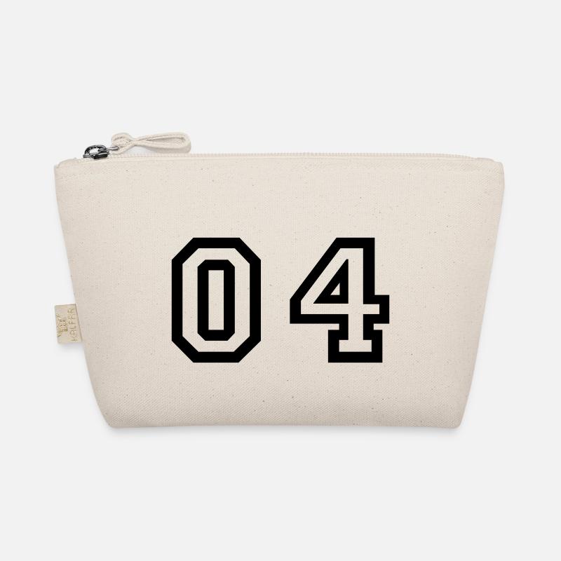 number - 04 - zero four Organic Pouch
