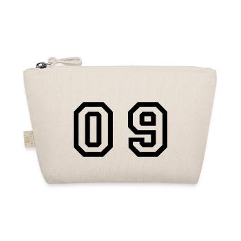 number - 09 - zero nine - Organic Pouch - nature - Front