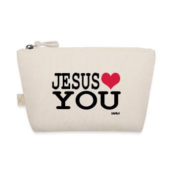 jesus loves you - Organic Pouch - nature - Front