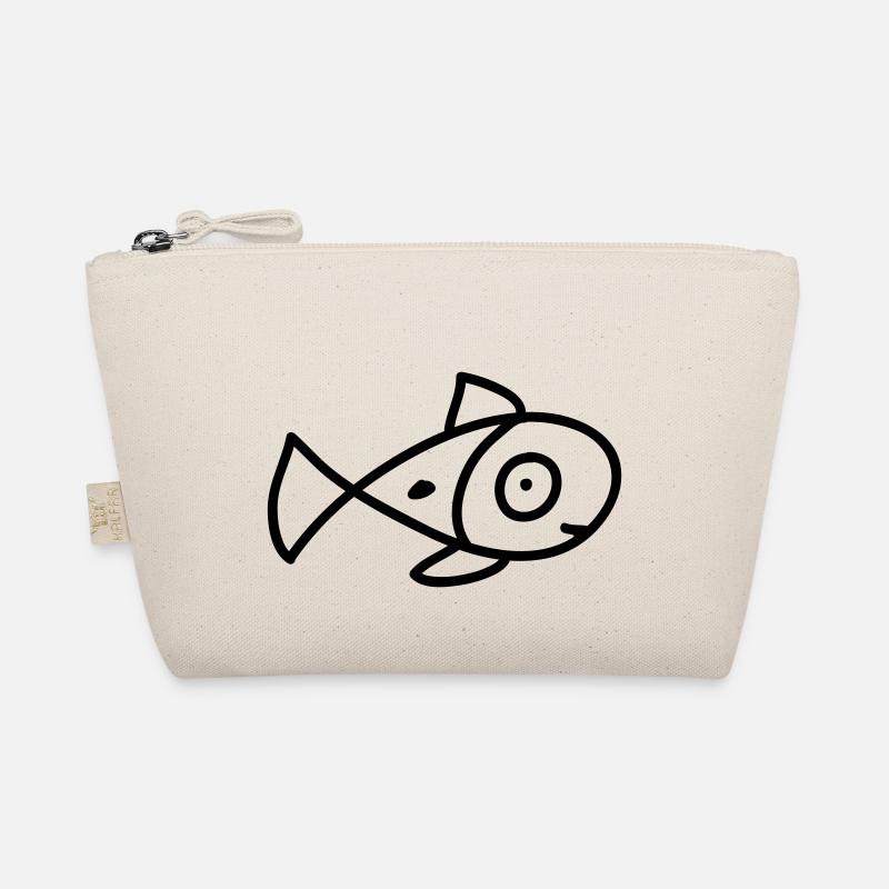 Babyfisch - Fisch - Line - Bio-Täschchen - Natur