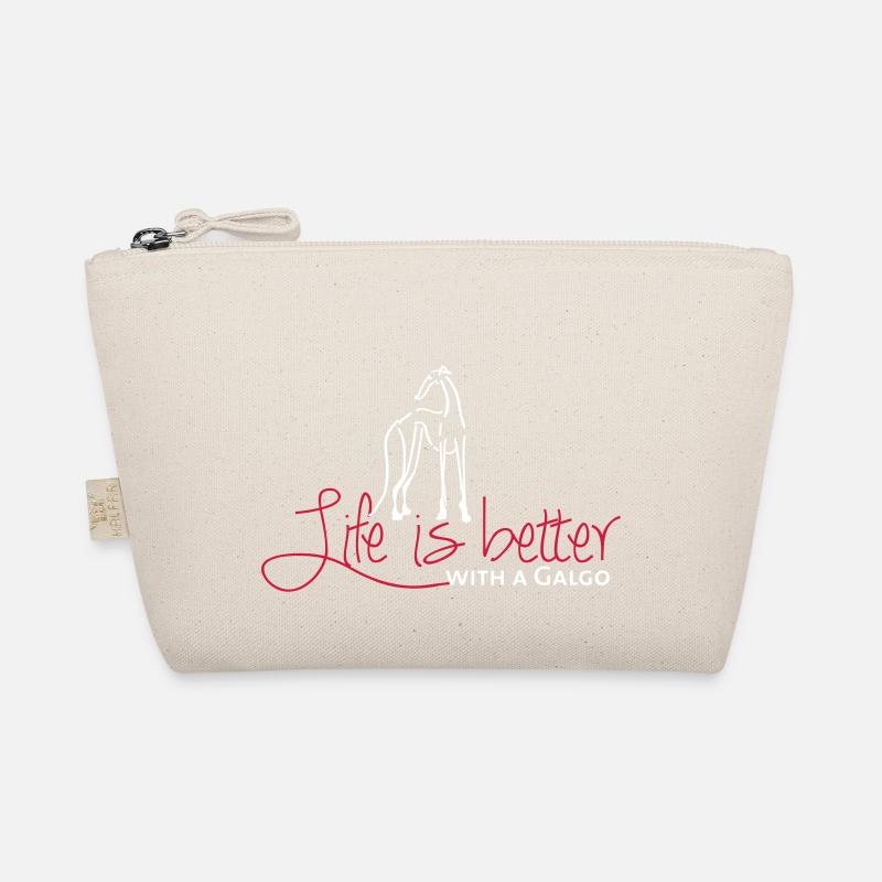 Life is better Galgo Bio-Täschchen