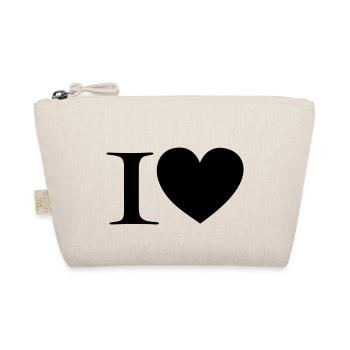 I love - Organic Pouch - nature - Front
