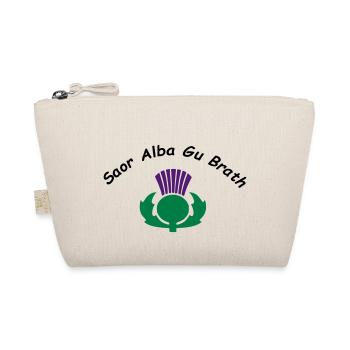 Saor Alba Gu Brath - Free Scotland Forever - Organic Pouch - nature - Front