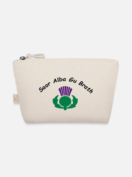 Saor Alba Gu Brath - Free Scotland Forever - Organic Pouch - nature